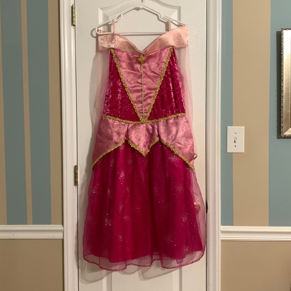 Authentic Disney Girls XL Pink Sleeping Beauty Costume Dress